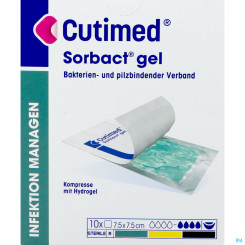 CUTIMED SORB.GEL 7,5X7,5CM 10ST 