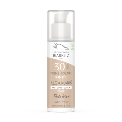 Alga Maris getönte Sonnencreme elfenbein Gesicht bio LSF 30 