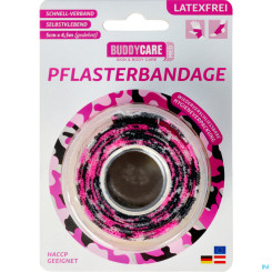 Buddycare Medizinischer Pflasterverband kohäsiv rosa 