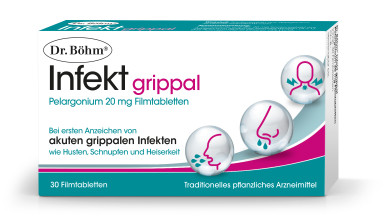 Dr. Böhm<sup>®</sup> Infekt grippal Pelargonium 20 mg Filmtabletten 