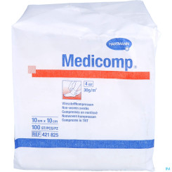 Medicomp unsteril 4fach 10x10cm 