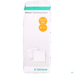 Askina Mullkompresse 8fach Unsteril 5x5 