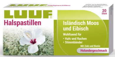 Luuf Halspastillen Isländisch Moos 20 Stück 