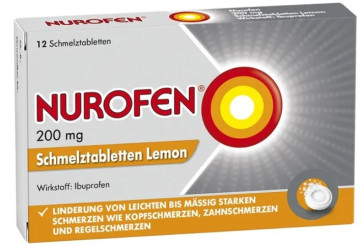 Nurofen Schmelztabetten Lemon 200mg 12 Stück 