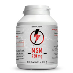 MSM 750 mg MONO 99,9% 180 Kapseln 