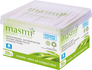 Masmi Organic Care - Bio Kosmetikstäbchen - Ohrstäbchen 