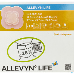 Allevyn Life - sanft haftender, stark absorbierender Silikon-Schaumverband 12,9cm 