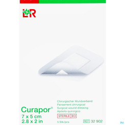 CURAPOR Wundverband steril weiß 7 x 5 cm neutral 