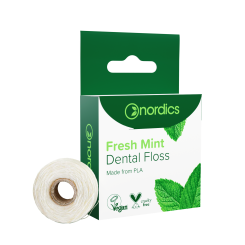 Nordics Öko Zahnseide frische Minze aus Maisstärke 