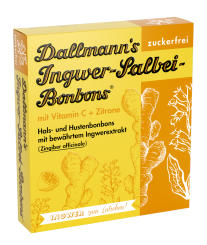 Dallmann's Ingwer-Salbei Bonbons zuckerfrei 