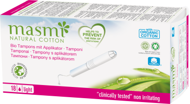 Masmi Organic Care - Bio Tampons Light / Mini mit Applikator 