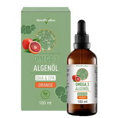 Omega 3 Algenöl DHA+ EPA ORANGE 100 ml 
