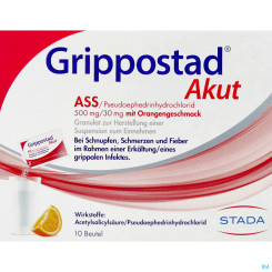 Grippostad Akut Granulat 500 mg/30 mg 10 Stück 