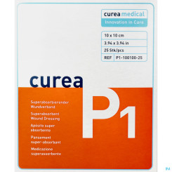 CUREA P1 WUNDAUFL 10X10CM 25ST 