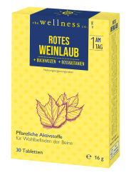 Wellness Tabletten Rotes Weinlaub 