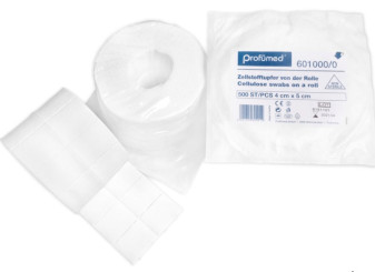 Zellstofftupfer Rolle 