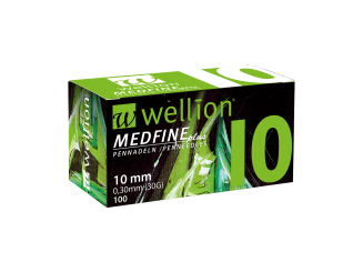 WELL110 Wellion MEDFINE plus Pennadeln, 10 mm, 100 Stück 
