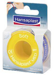hansaplast soft med fixierpflaster 5x2,5cm 