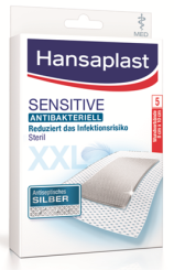 Hansaplast Sensitive Med XXL Antibakteriell 8x10cm 