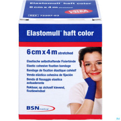 Elastomull Haft blau selbsthaftende Fixierbinde 4 m x 6 cm 1ST 