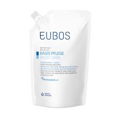 Eubos Wasch und Dusch flüssig blau 400ml Nachfüllbeutel 