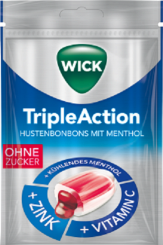WICK TripleAction Hustenbonbons ohne Zucker 