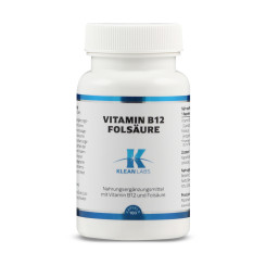 Vitamin B12 / Folsäure Klean Labs Kapseln 