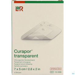 CURAPOR Wundverband steril transparent 5 x 7 cm 
