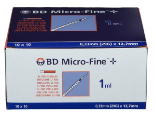 BD INSULINSPR 1/U100 12,7MM 
