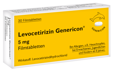 Levocetirizin Genericon® 5 mg Filmtabletten 