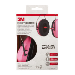 3M™ Peltor™ Kapselgehörschutz für Kinder H510AK, Pink 