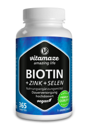 Biotin Tabletten 10mg + Zink + Selen 