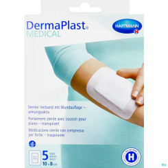 DERMAPLAST WUNDPFL 10X8 ATM 5ST 