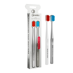 Nordics Öko Zahnbürste Silk Soft 12.000 Borsten 2er Pack 