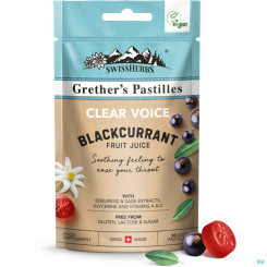 Swissherbs Grether’s Pastilles Clear Voice Zuckerfrei 45g 