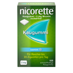 nicorette® Kaugummi icemint mit 2 mg Nikotin 