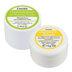 Casida Set Engelwurz- & Thymianbalsam mit Myrte für Kinder 