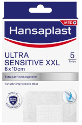 HANSAPLAST Ultra Sensitive Pflaster XXL 8 x 10 cm 