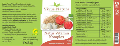 Natur Vitamin Komplex Kapseln 