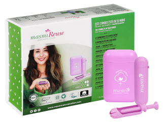 Bio Tampons mit Re-Use Applikator Classic & Super MASMI 