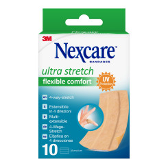 Nexcare™ Ultra Stretch Comfort Flexible Band Pflaster, 6 cm x 10 cm, 10/Packung 