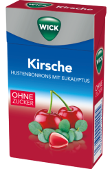 Wick Kirsche Hustenbonbons ohne Zucker 