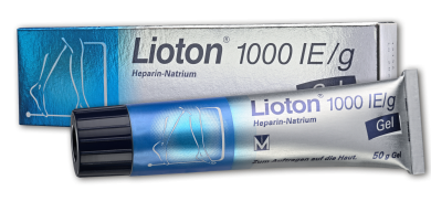 Lioton® - Das Gel mit hoher Heparin Konzentration (1000 IE/g) 