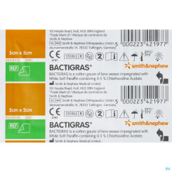 Bactigras Gaze 5 x 5 cm 