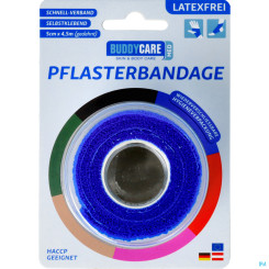 Buddycare Medizinischer Pflasterverband kohäsiv blau 