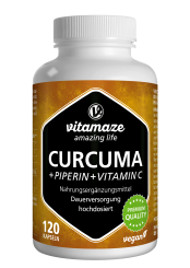 Vitamaze Curcuma +Piperin u. Vit. C vegan 