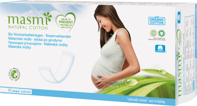 Masmi Organic Care - Bio Wöchnerinnen Vorlagen / Bio Wochenbetteinlagen 