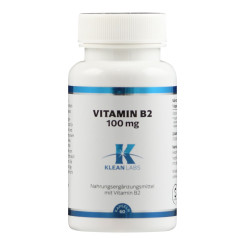 Vitamin B2 100 mg Klean Labs Kapseln 