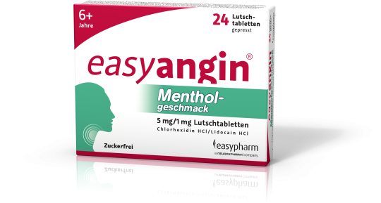 easyangin® Mentholgeschmack 5mg/1mg Lutschtabletten 