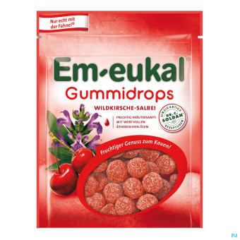 Em-eukal Gummidrops zuckerhaltig Wildkirsche-Salbei 90g 